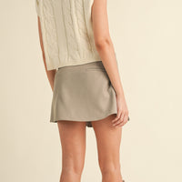 Cable Knit Open Side Vest