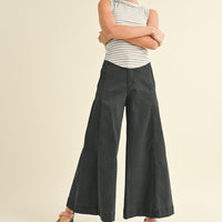 Stretched Wide Leg Premium Pants