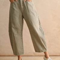 Barrel Cotton Pants