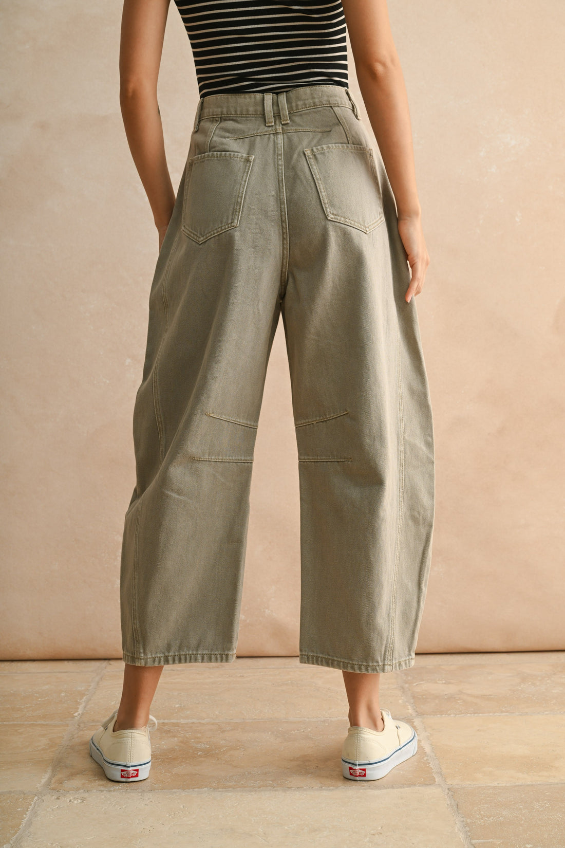 Barrel Cotton Pants