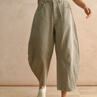 Barrel Cotton Pants