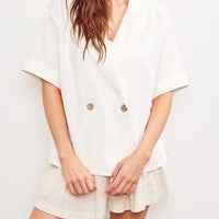 Blazer Style Collar Top