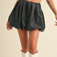 Metallic Balloon Mini Skirt