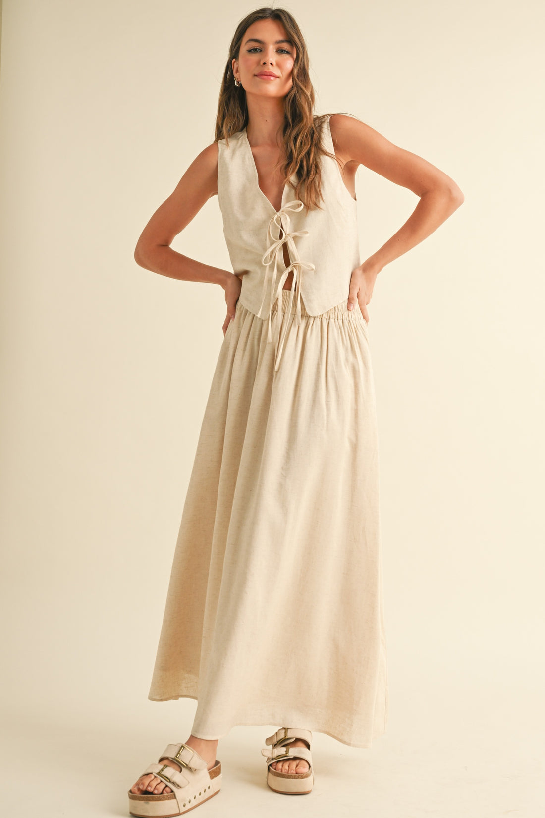 Maxi Linen Skirt