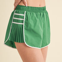 Pleated Sports Shorts