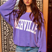Nashville Graphic Oversized Sweatshirt