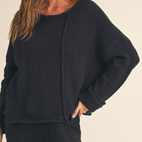 Asymmetric Cut Sweater Top