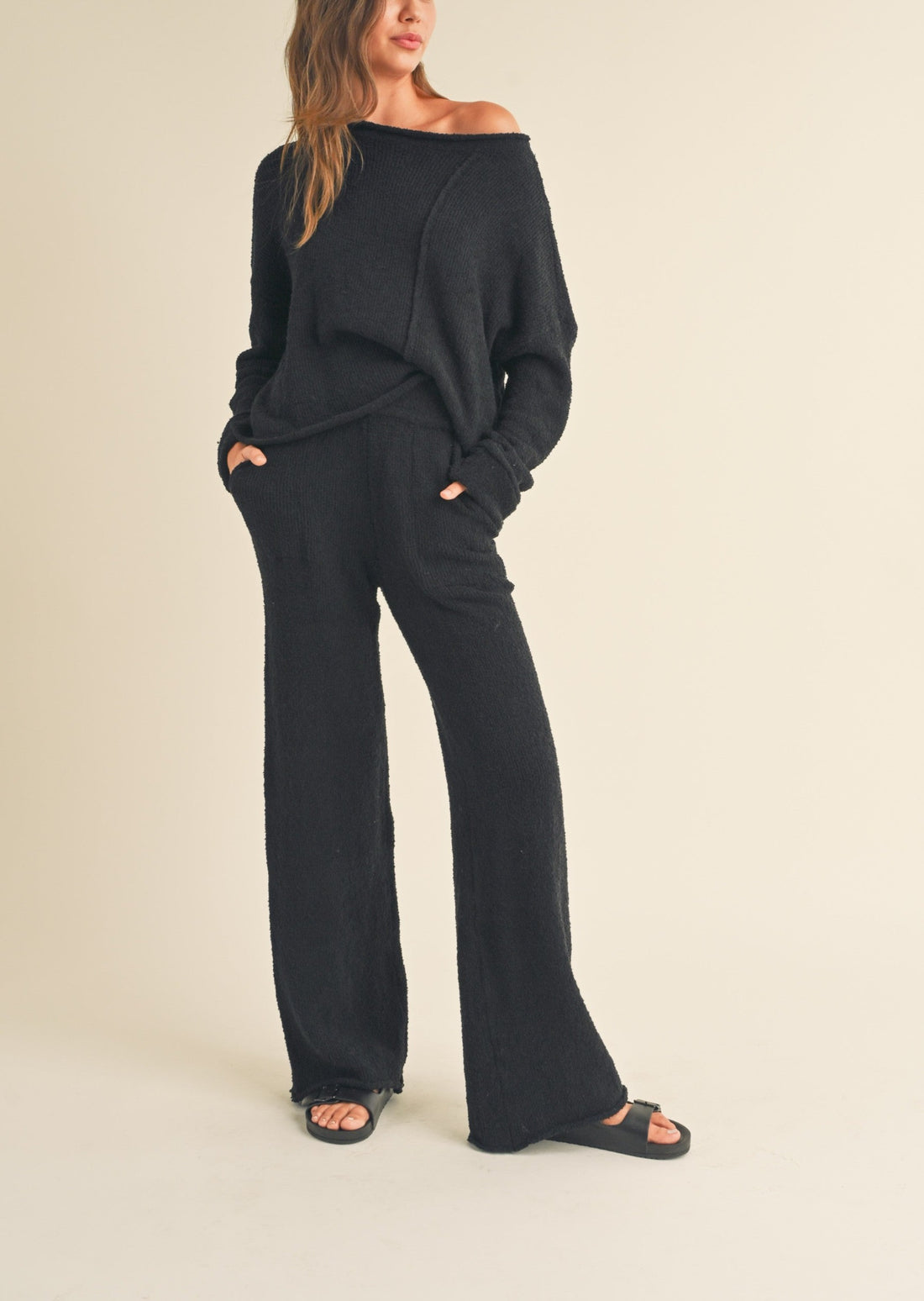 Asymmetric Cut Sweater Top