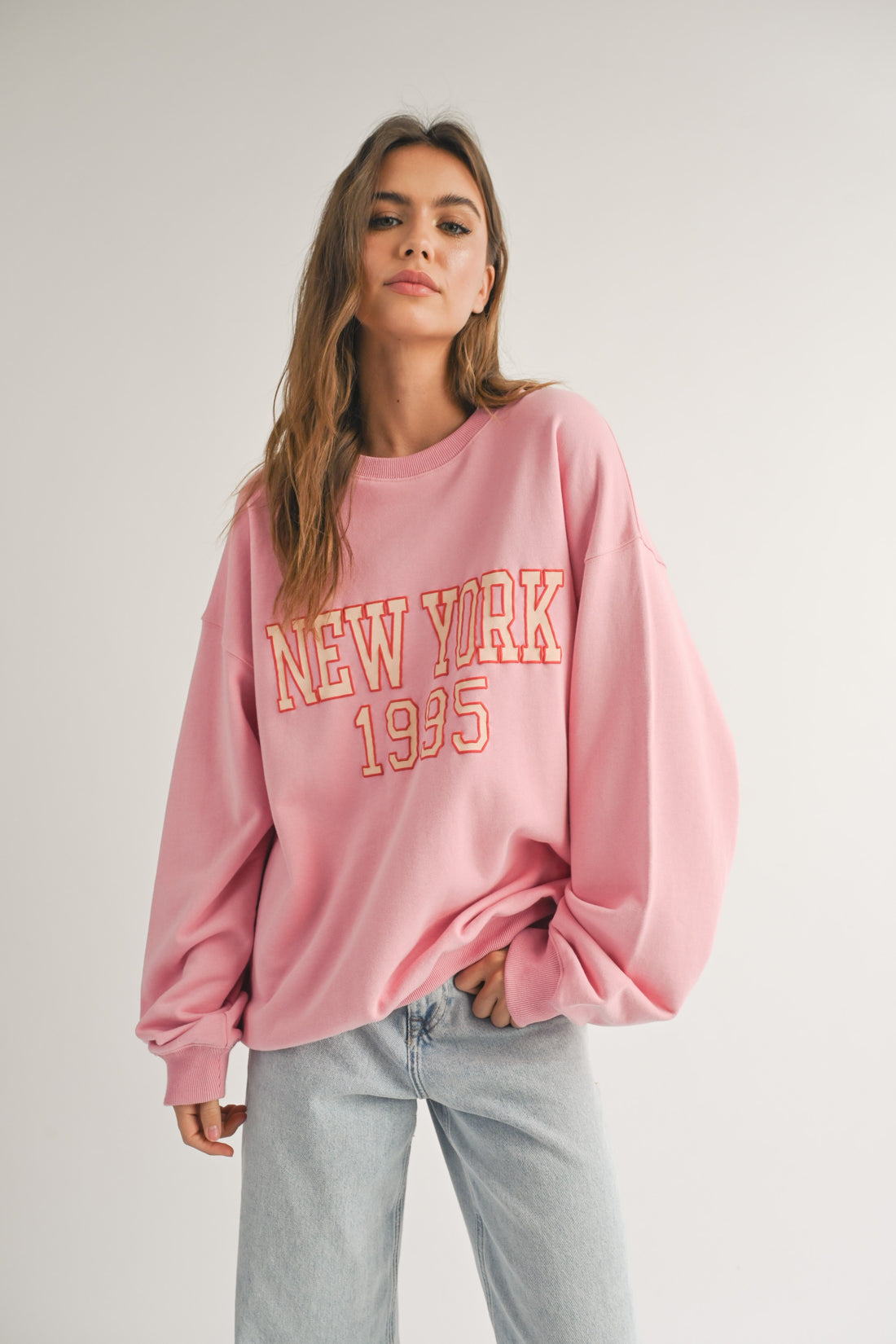 New York Pink Sweatshirt