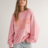 New York Pink Sweatshirt