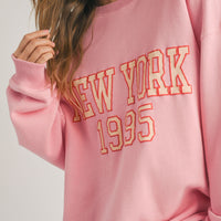 New York Pink Sweatshirt