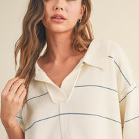 Comfy Knitted Collar Top