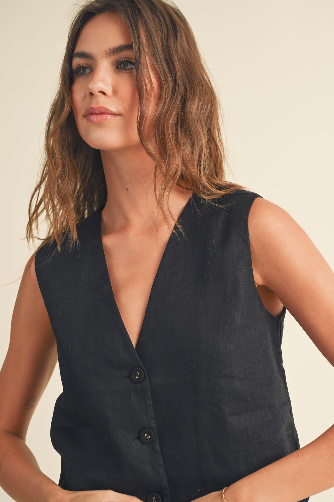 Linen Summer Vest