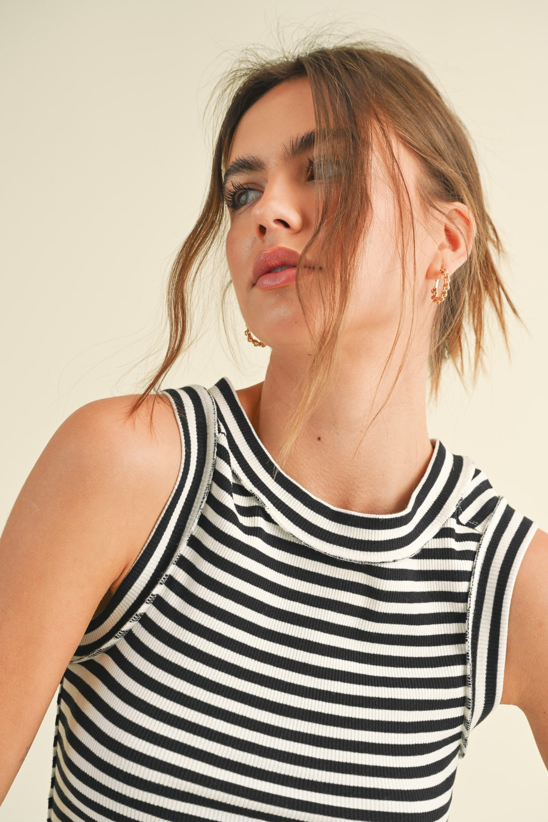 Stripe Ribbed Top