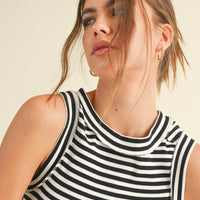Stripe Ribbed Top