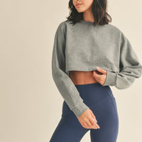 Mineral Wash Soft Cropped Sweatshirt