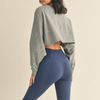 Mineral Wash Soft Cropped Sweatshirt
