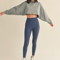 Mineral Wash Soft Cropped Sweatshirt