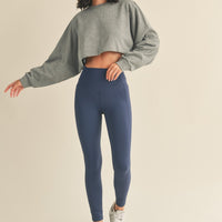 Mineral Wash Soft Cropped Sweatshirt