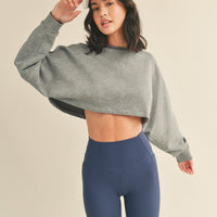 Mineral Wash Soft Cropped Sweatshirt