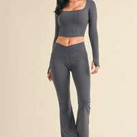 Long Sleeve Corset Top