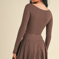 Long Sleeve Corset Top