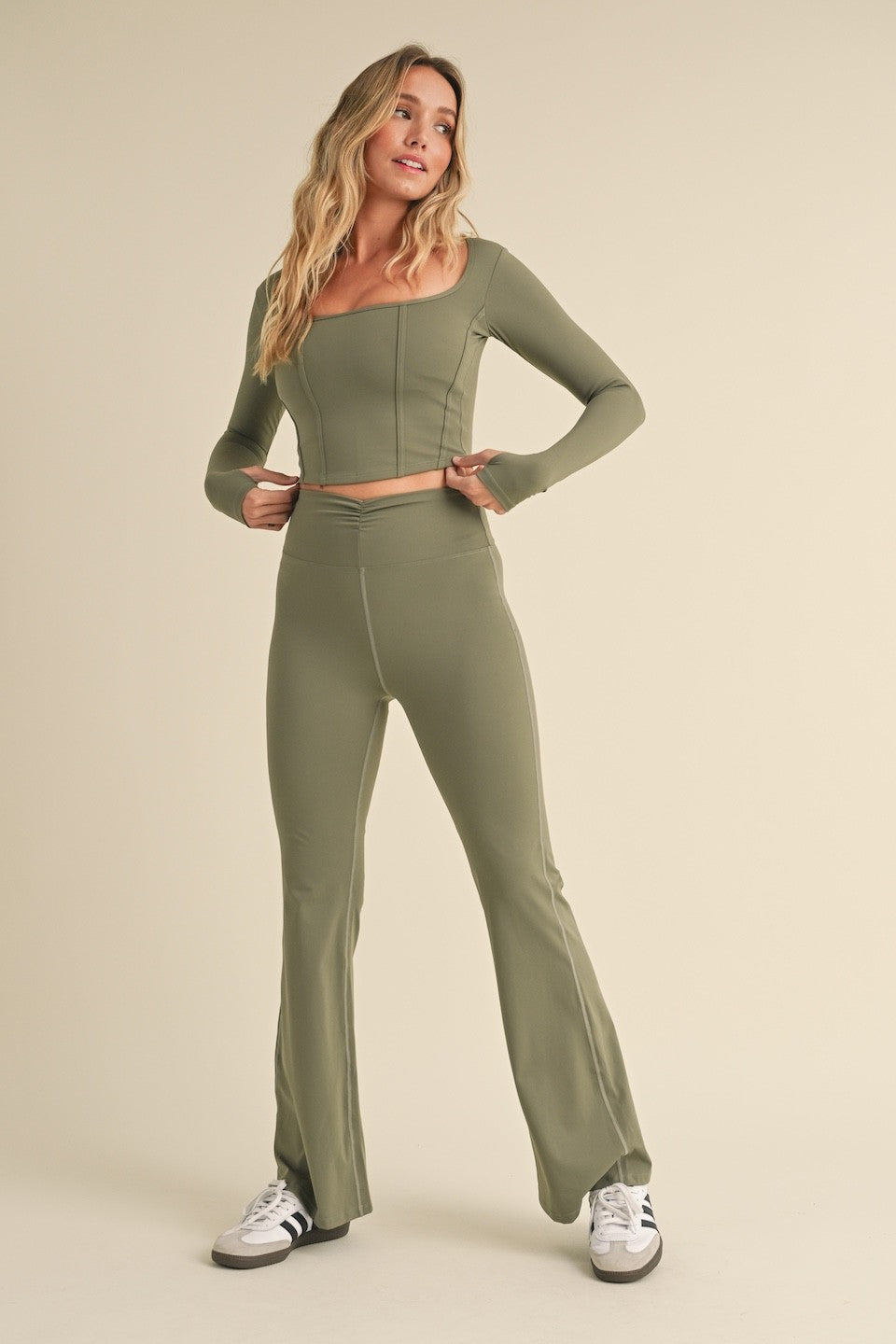 Long Sleeve Corset Top