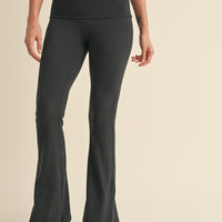 Soft Knit Foldover Flare Leggings