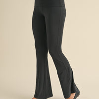 Soft Knit Foldover Flare Leggings