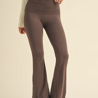 Soft Knit Foldover Flare Leggings
