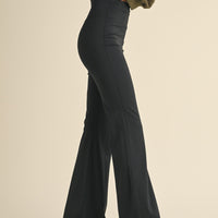 Ruched Waist Flare Leggings