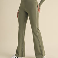 Ruched Waist Flare Leggings