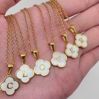 Clover Initial Necklace