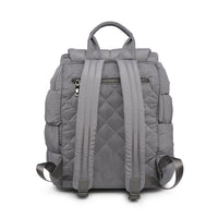 Quilted Woven Nylon Backpack