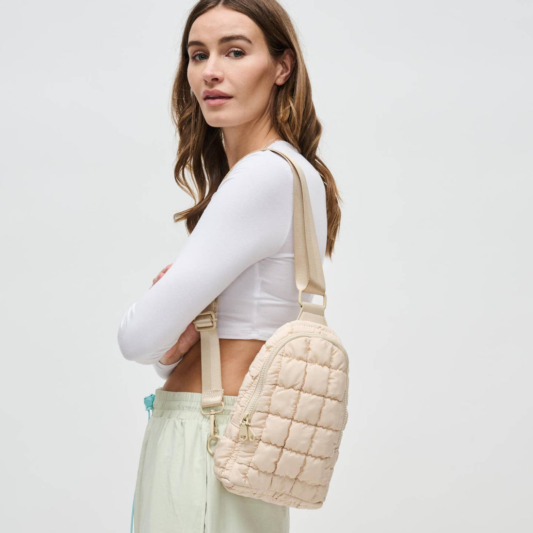 Quilted Sling Backpack